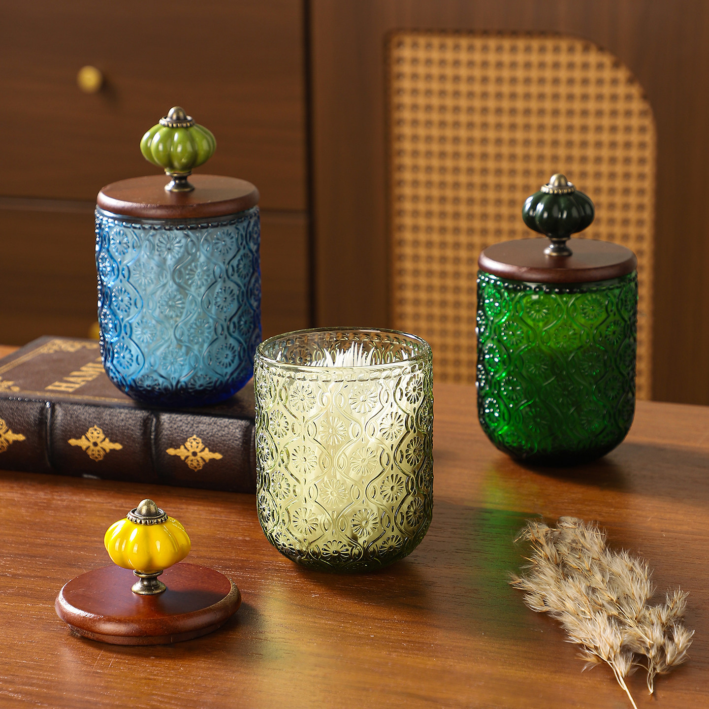 牙签筒复古美式玻璃棉签收纳盒创意棉棒牙线罐装饰摆件法式高颜值,餐饮具,牙签筒,淘宝优惠券,粉丝福利购,淘宝优惠卷