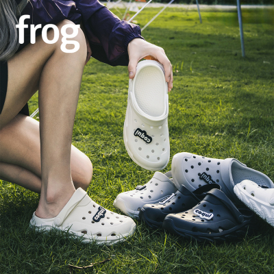 frog EVA洞洞鞋花园鞋凉拖鞋沙滩户外防滑踩屎感舒适-鱼