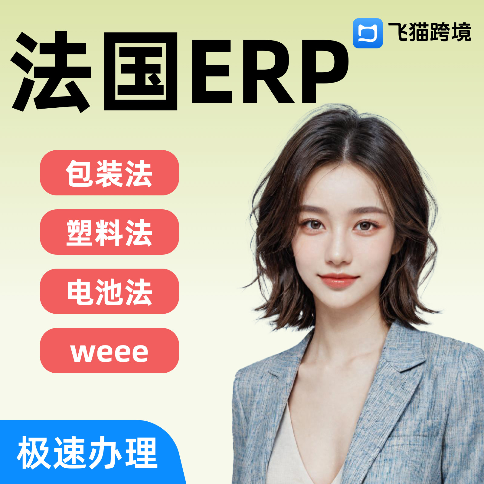 法国WEEE注册法国包装法ERP注册申报法国电池法德国EPR包装法德法 - 实物图