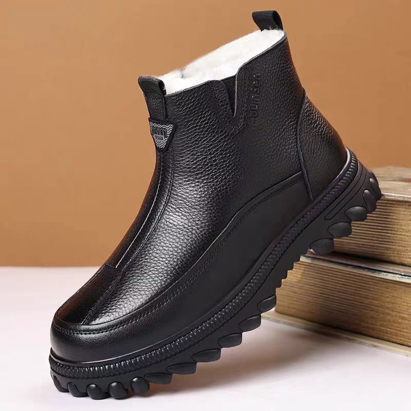 冬季男鞋棉鞋高帮休闲雪地鞋棉靴