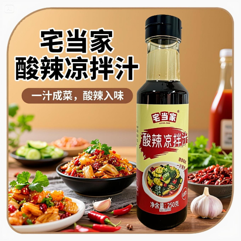 酸辣凉拌汁250g商用家用凉拌菜调味汁酸辣鲜爽冷泡汁捞汁调料