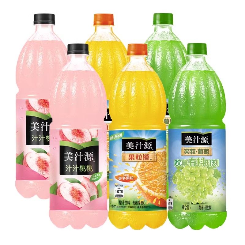 美汁源果粒橙果汁饮料爽粒葡萄汁汁桃桃果肉粒1.25升,咖啡/麦片/冲饮,碳酸饮料,淘宝优惠券,粉丝福利购,淘宝优惠卷
