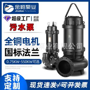 工厂直销WQ污水泵潜水排污泵大流量潜污泵高杨程化粪池污水提升