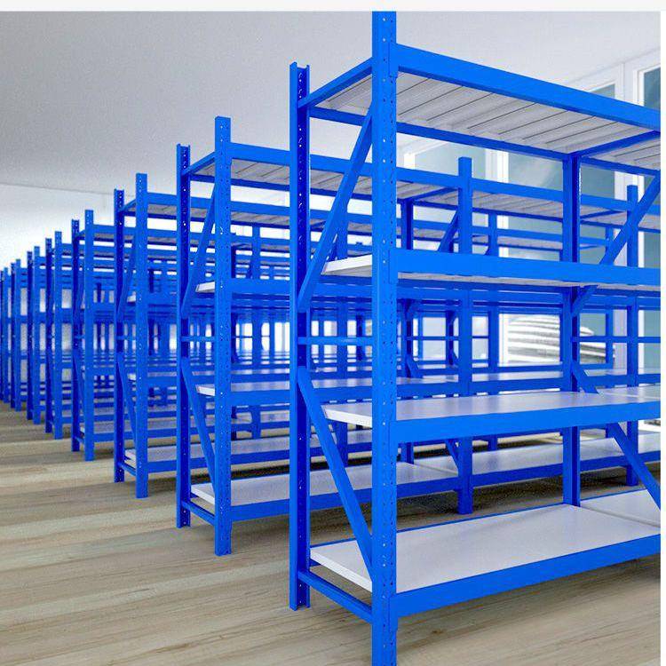 仓储货架多层置物架家用阳台展示加厚快递储物可调仓库重型铁架子