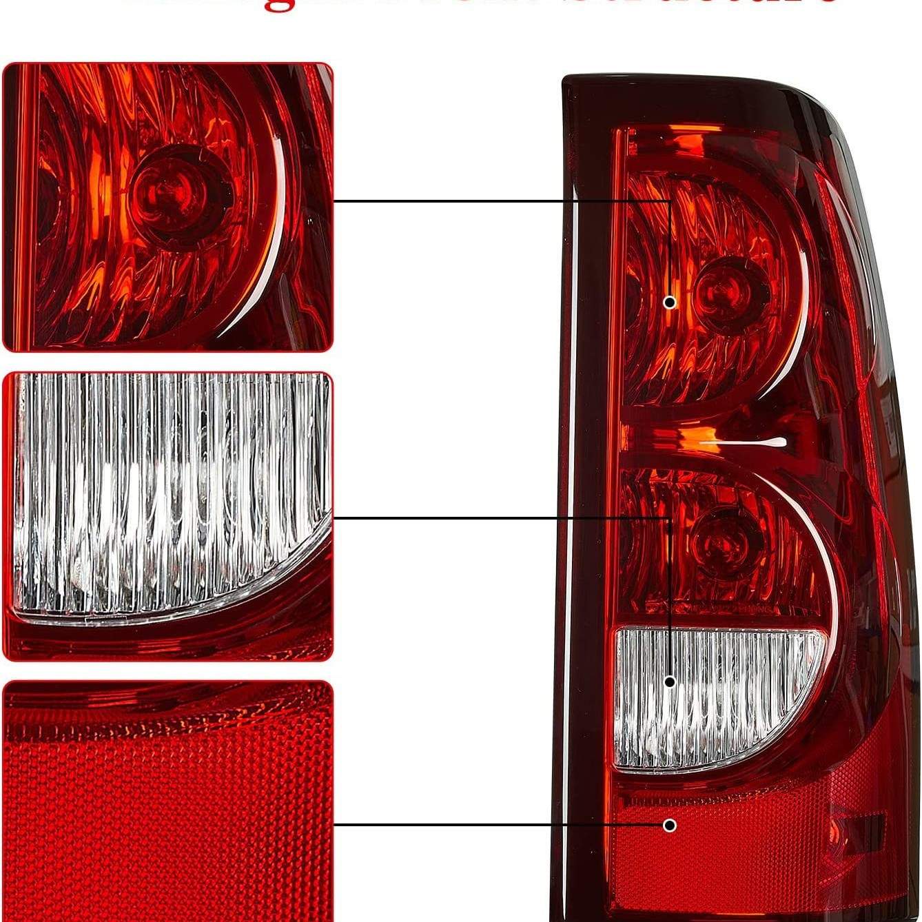 适用雪弗兰索罗徳chevy Silverado 03-06后保险杠后尾灯tail lamp