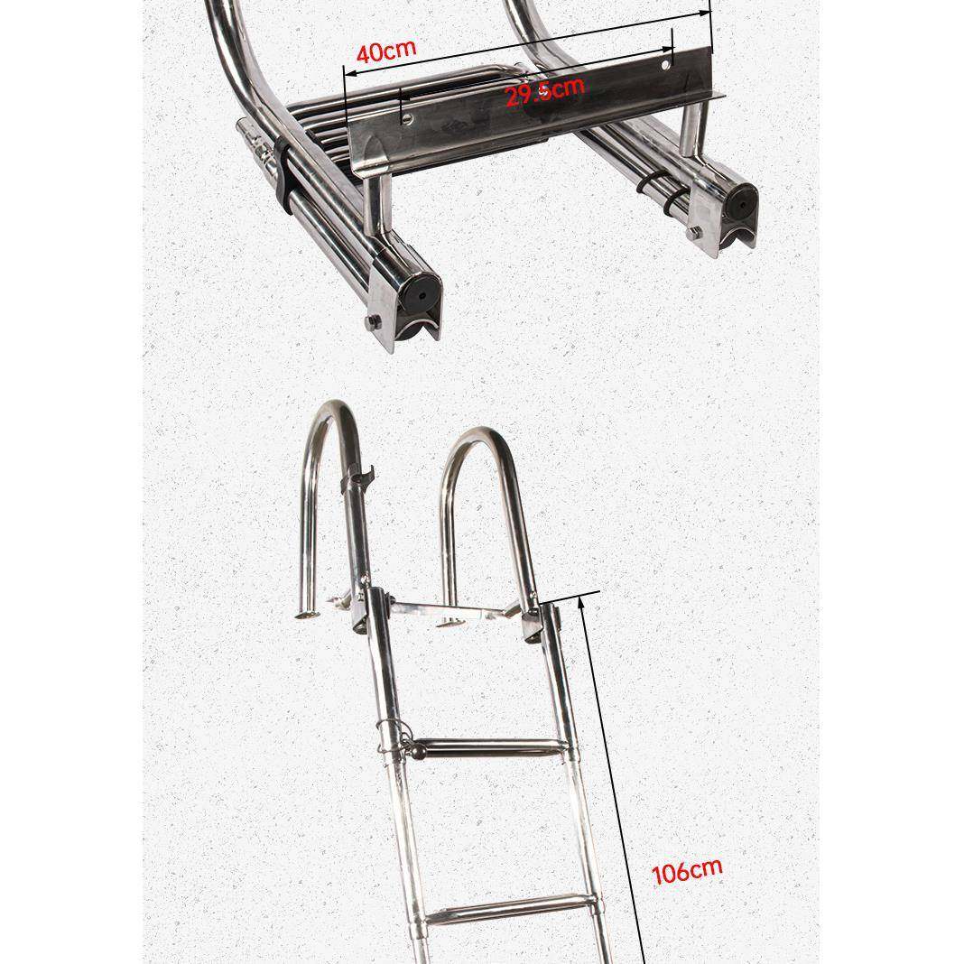 游艇船舶五金配件伸缩梯不锈钢扶手梯