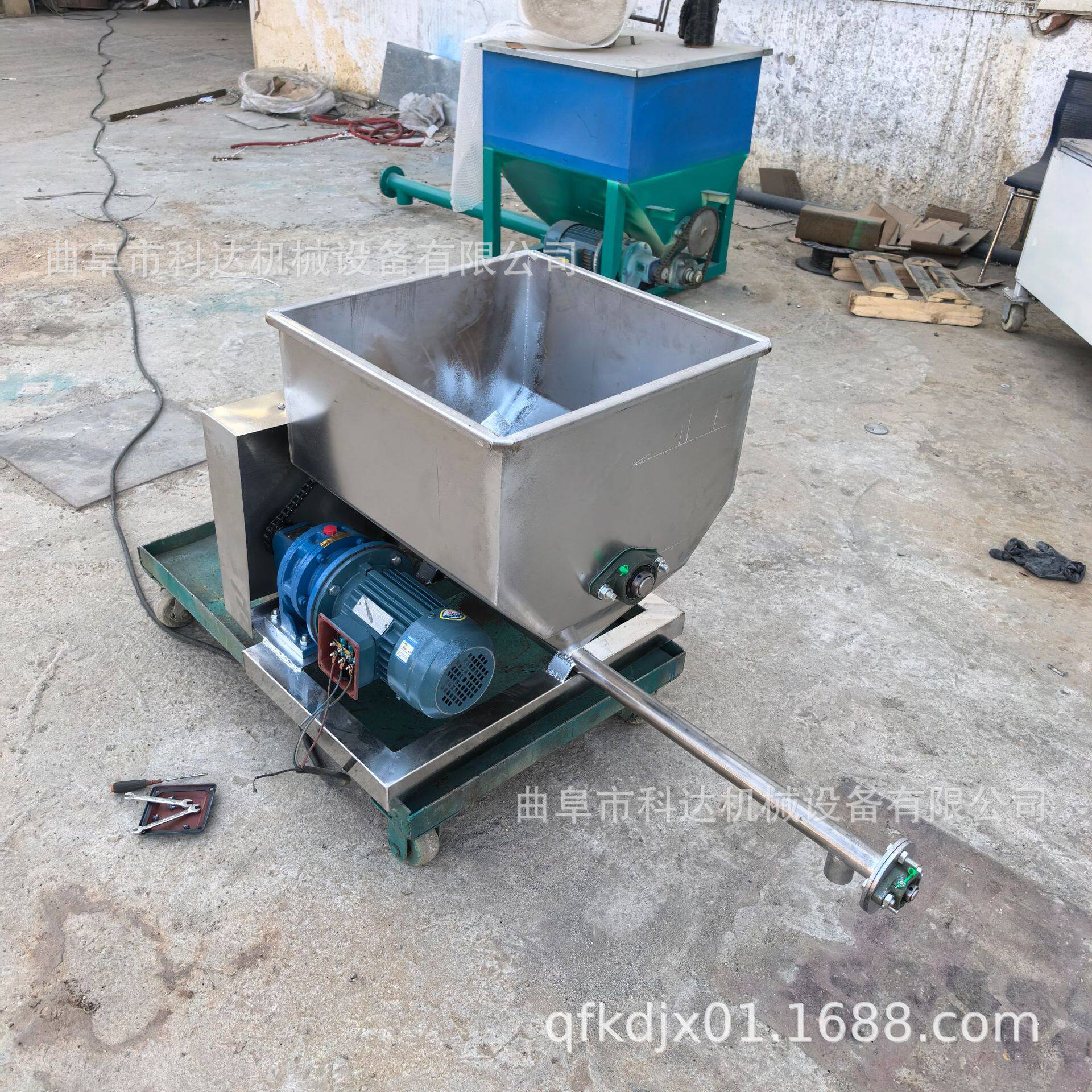38管径小产量海藻粉螺旋给料机均匀投加亚麻籽粉螺旋送粉机