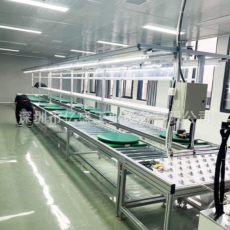 按需设计烘干机工装托盘全自动倍速链滚筒线电商分拣打包输送线