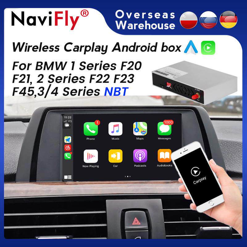 适用宝马1系3系4系NBT原车屏升级即插即用无线CarPlay安卓Auto盒