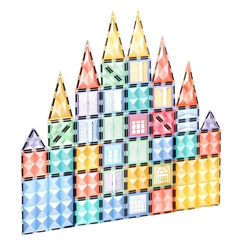 彩窗磁力片儿童益智玩具拼装磁铁男孩女孩早教智力动脑钻面积木