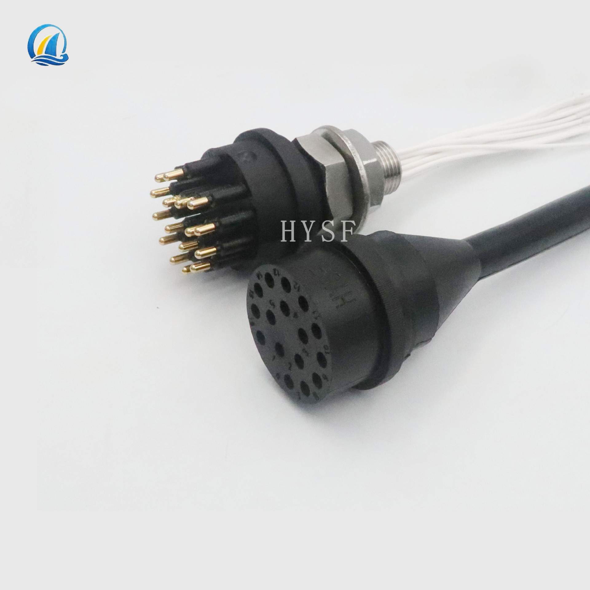 标准型16芯水密连接器 SUBCONN互换公母对插水下连接插件 防海水