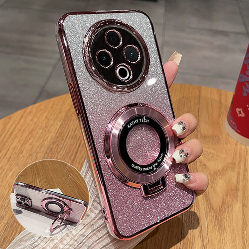 适用vivoy500闪粉带支架手机壳