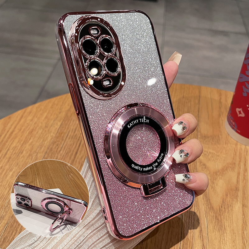 适用华为nova14活力版闪粉支架壳