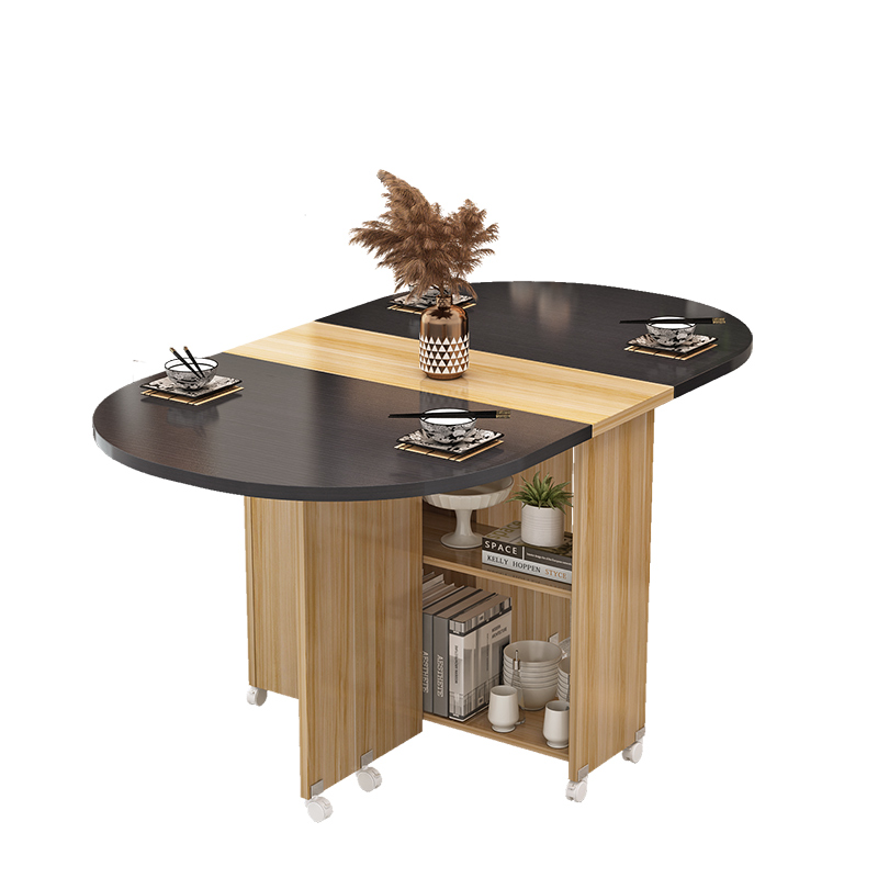 简易折叠餐桌可移动小户型家用出租屋宿舍长方形可伸缩吃饭小桌子