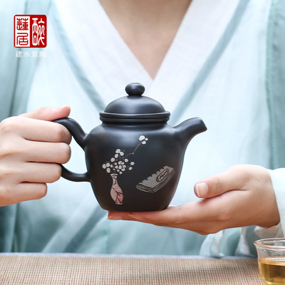 王鑫闫继东老师紫陶彩填壶集合/建水紫陶茶壶泡茶壶功夫茶壶 J47