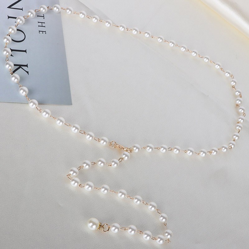 珍珠细腰链腰带女2024新款装饰高级感配连衣裙子收腰配饰时尚链条