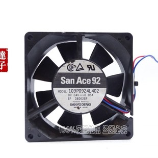 9025 厘米 24V 0.05A 变频器风扇 109P0924L402 双滚珠 9CM