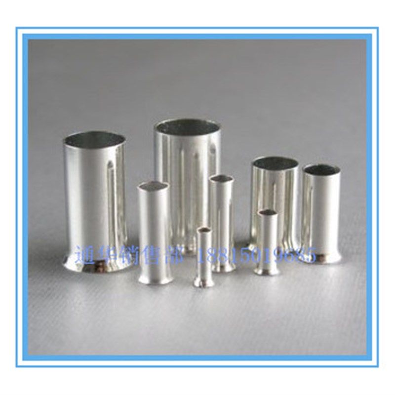 紫铜EN16-12欧式管形裸端子1000只装管形端子管形接线端子裸铜管