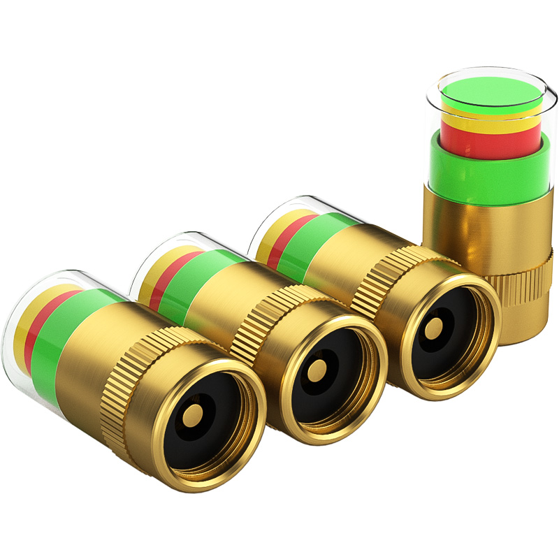 汽车轮胎气门嘴帽胎压传感器真空胎气门芯高端黄铜材质全车型适用