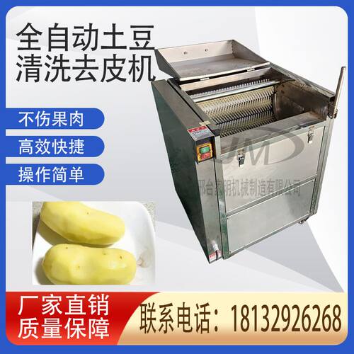 多功能商用土豆去皮清洗机全自动土豆清洗去皮马蹄生蚝清洗西红柿