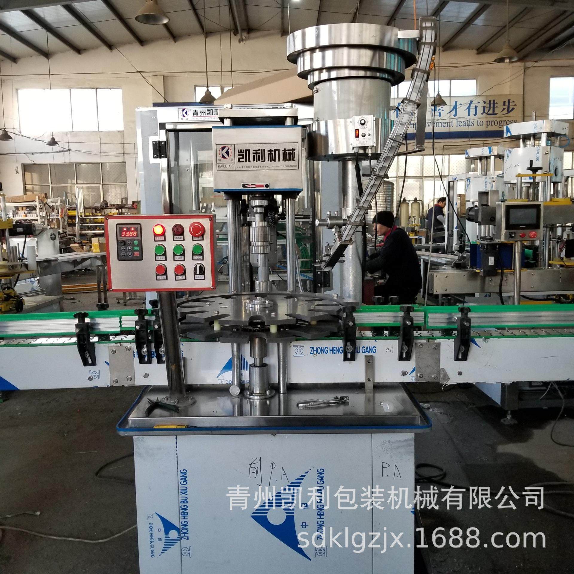 厂家专业生产 全自动旋盖机 全自动电动旋盖机 螺纹铝盖封口机