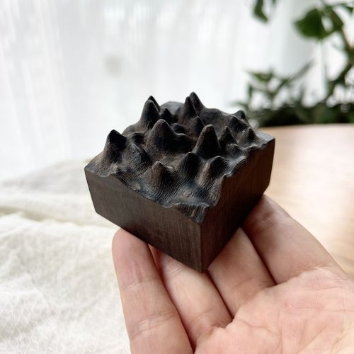 素匠己木原木山峰扩香木实木桌面摆件床头柜香薰家用扩香器持久