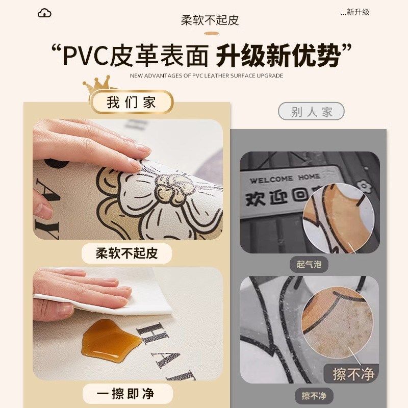 Gravity入户门地垫进门口可擦免洗pvc脚垫耐脏门垫高级家用地毯
