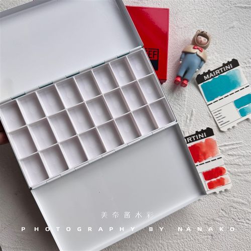 Neef高品质水彩颜料分装收纳盒水彩盒
