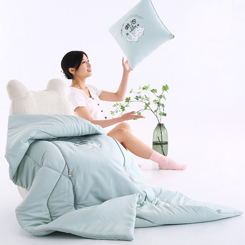 春夏四季抱枕被子两用汽车载午睡靠垫枕办公室午休空调被沙发盖毯