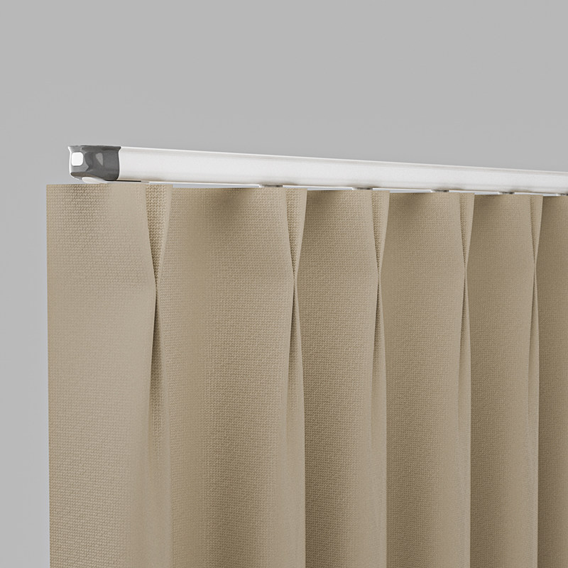 窗帘轨道直轨可伸缩顶装侧装静音滑轨铝合金飘窗导轨单双轨滑道