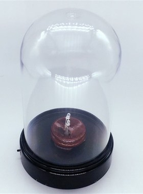 蛋雕七彩防尘罩 鹅蛋壳工艺品底座 透明发光亚克力罩 收藏展示台