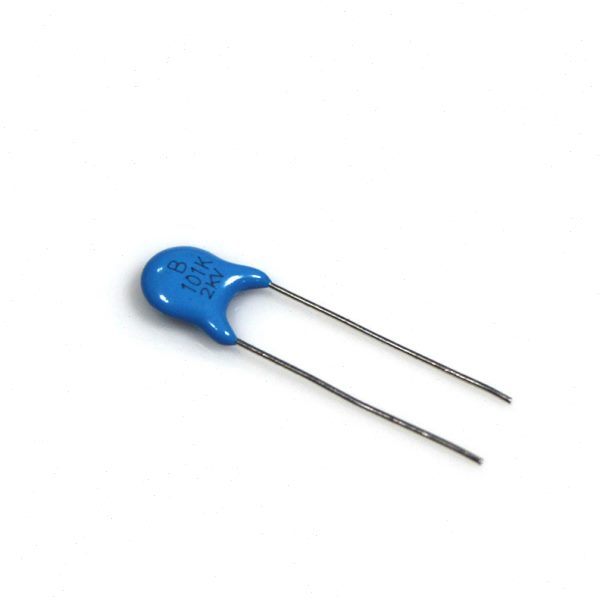 厂家直销压瓷片电容 100PF 2KV101 片径6.5mm 瓷介电容101K/2KV