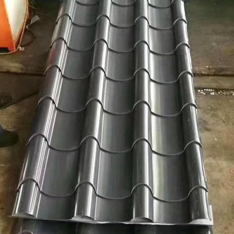 建筑灰色仿古铝合金纯铁青灰砖红色仿古房顶屋面瓦