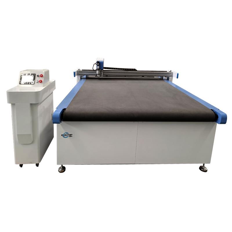 振动刀切割机冲浪板拉丝料裁床皮划艇帆布自动送料震动刀切割机