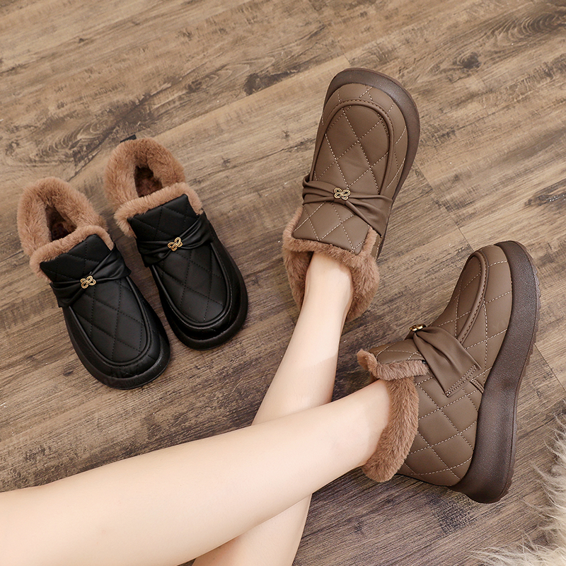 冬季新款加绒加厚保暖雪地靴