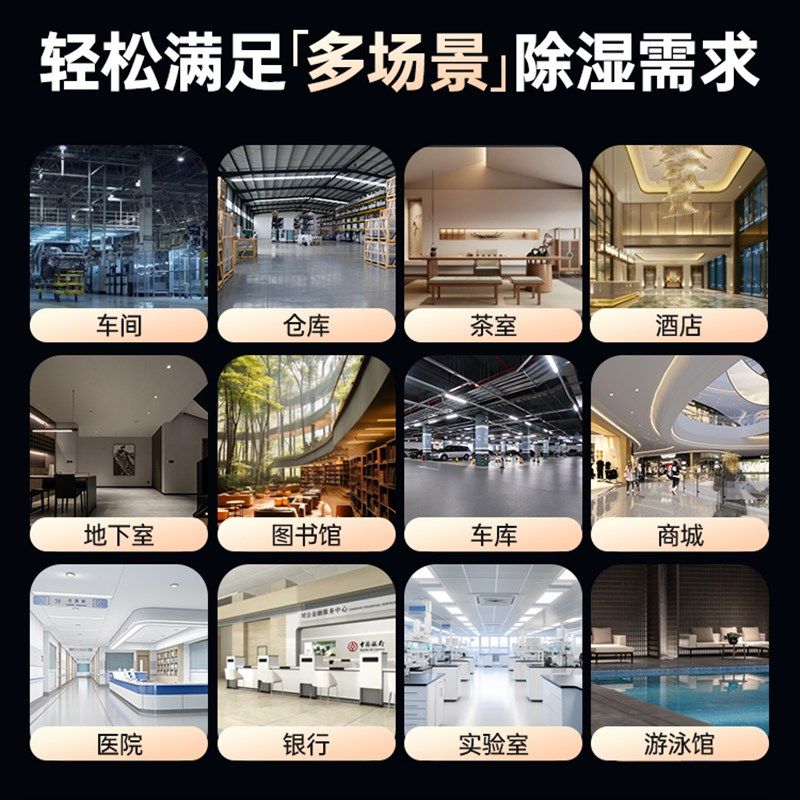 非众工业除湿机大功率地下室仓库车间强力吸湿防潮商用干燥抽湿器