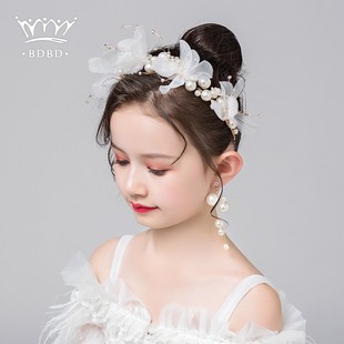 儿童头花饰品女童花环头饰小女孩花朵公主森女系韩国花童发饰演出
