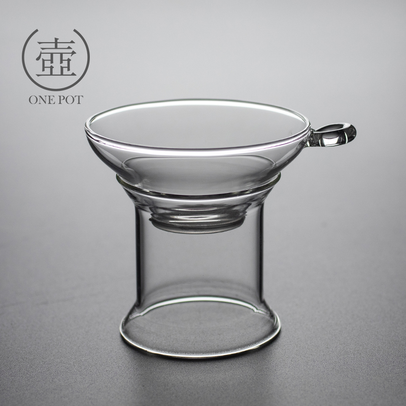 功夫茶漏耐热透明玻璃茶滤网茶隔茶滤器创意茶叶过滤器茶具零配件