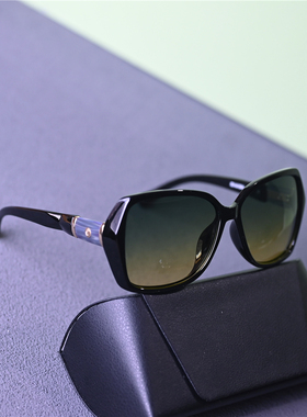 女士日夜两用偏光墨镜开车防晒旅游防紫外线太阳镜优雅女高档高清