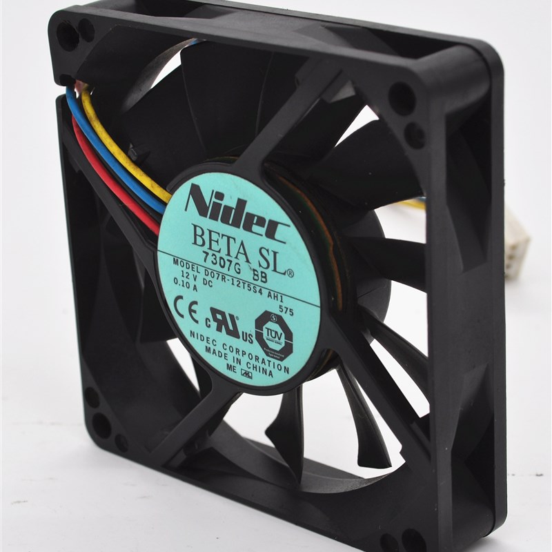极速全新D07R-12T5S4 AH1 Nidec 12V 0.10A 701S5 7厘米4线双轴