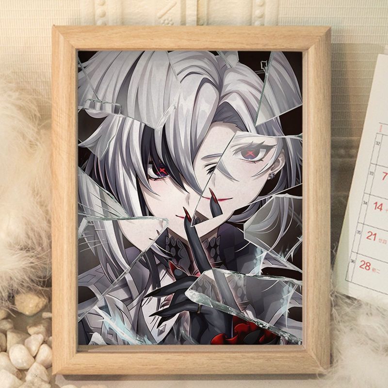 原神愚人众执行官仆人阿蕾奇诺二次元正版摆台相框房间卧室可挂墙