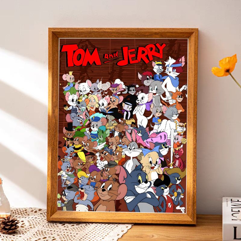 猫和老鼠全角色周边童年纪念全角色收藏家居装饰桌面相框摆台礼物