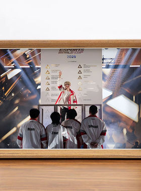 成都超玩会一诺XBC徐必成蝉联EWC少年意气风发粉丝珍藏相框摆台