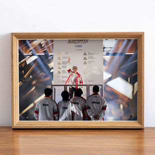 成都超玩会一诺XBC徐必成蝉联EWC少年意气风发粉丝珍藏相框摆台