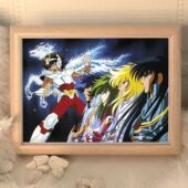 圣斗士星矢白银五小强正版 相框画周边相框送朋友同学装 饰摆台ins