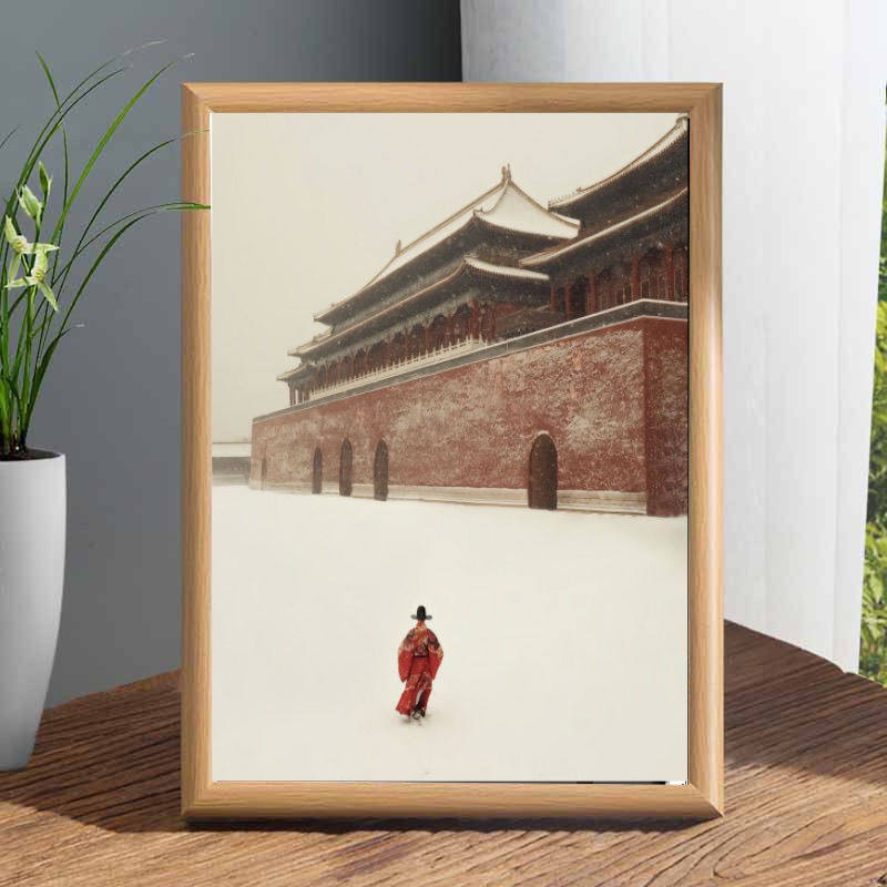 张居正雪中首辅独行画像摆件古风装饰画书房挂画办公桌中式,家居饰品,相框/画框,淘宝优惠券,粉丝福利购,淘宝优惠卷