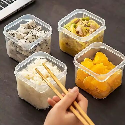 冻汤盒透明方形食物收纳盒冰箱保鲜密封储物盒厨房整理盒