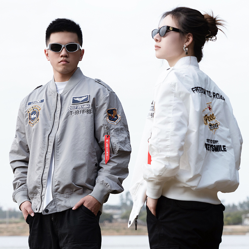 UOD潮牌刺绣棒球夹克