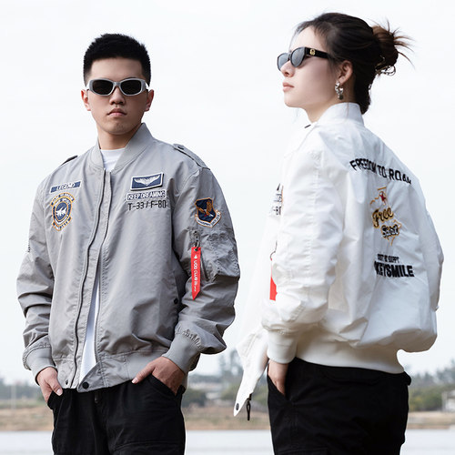 UOD潮牌刺绣棒球夹克