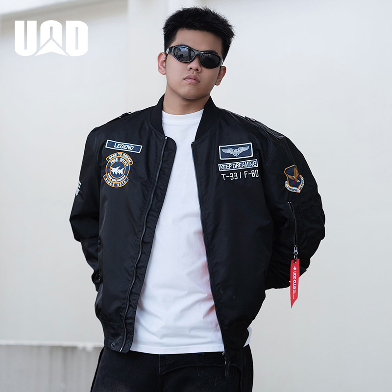 UOD刺绣春秋款不易变形经典夹克